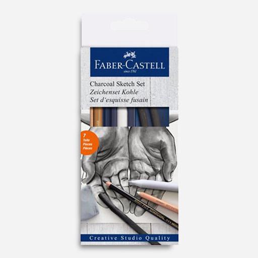 FABER-CASTELL Charcoal Sketch Set x 7