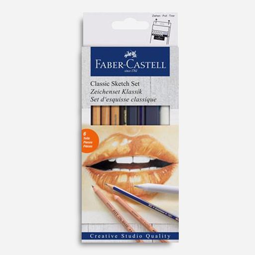 FABER-CASTELL Classic Sketch Set x 6