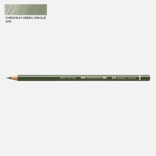 FABER-CASTELL Polychromos Color Pencil Chromium Green Opaque
