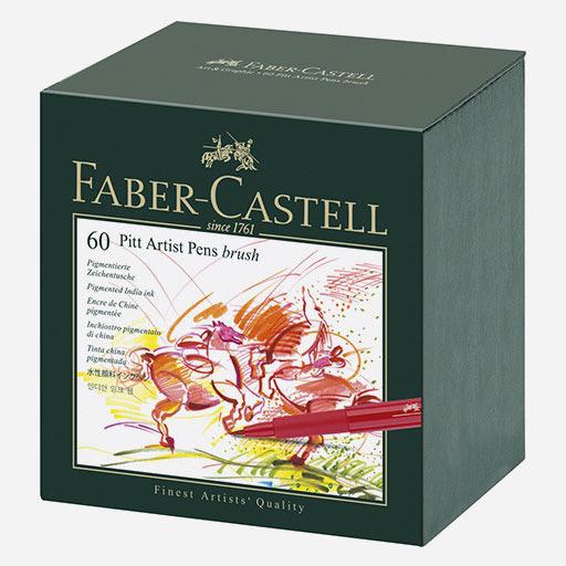 FABER-CASTELL Pitt Brush Pen Gift Box Set x 60