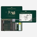 FABER-CASTELL Pitt Monochrome Graphite Tin Set x 26
