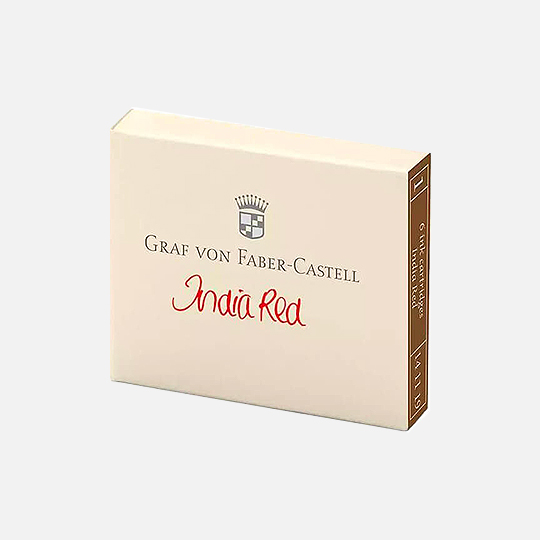 FABER-CASTELL Ink Cartridge x 6 India Red