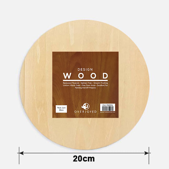 OVJ Basswood Plywood Circle 5mm x 20cm