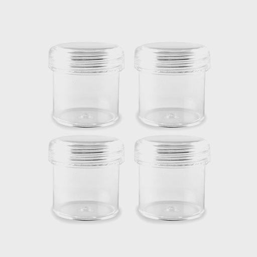 MULTICRAFT Craft Medley Craft/Bead Storage Screw-Top Cup x 4