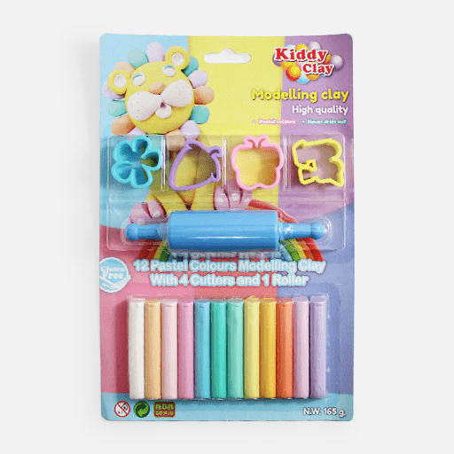 NARA Kiddy Modelling Clay 10g Pastel Set x 12
