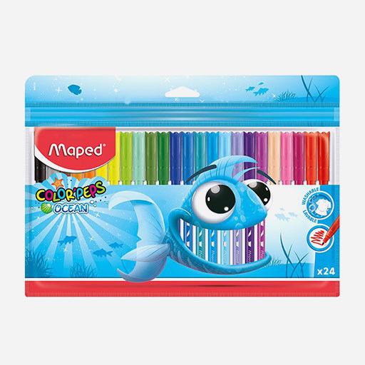 MAPED Color’Peps Ocean Washable Fibre Pen Set x 24