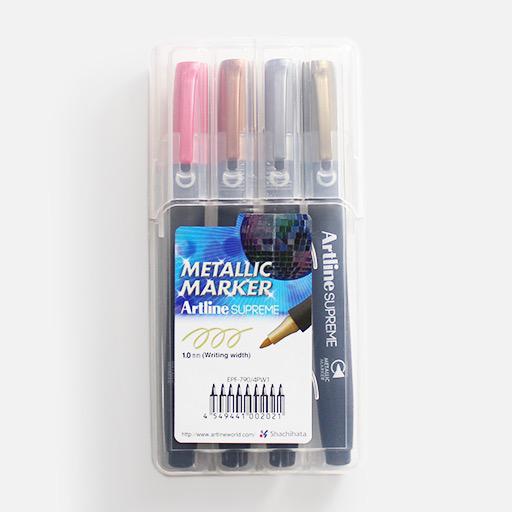 ARTLINE Supreme Metallic Marker Set x 4