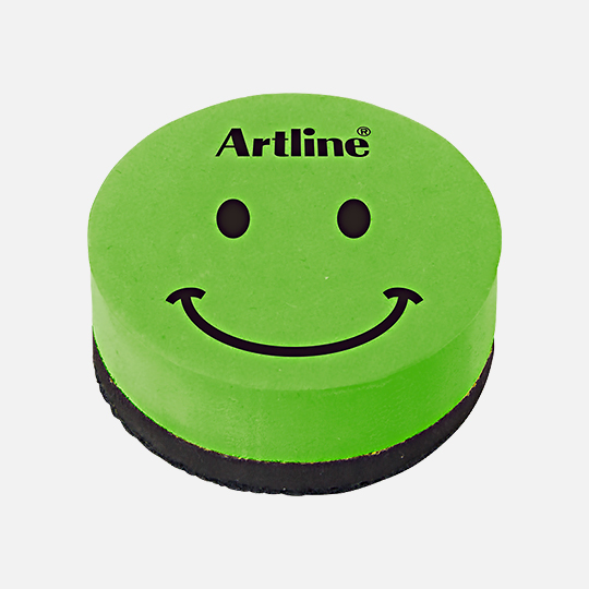 ARTLINE Magnetic Eraser Round Type Green