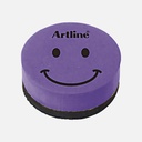 ARTLINE Magnetic Eraser Round Type Purple
