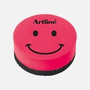 ARTLINE Round Magnetic Eraser Red