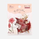 BGM Deco Sticker Decoration Red Blossom Flower