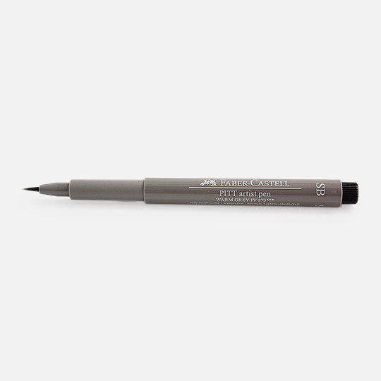 FABER-CASTELL Pitt Soft Brush Pen Warm Grey IV