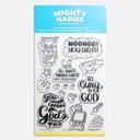 MIGHTY HANDS Clear Stamp 4” x 6” Canvas Of Grace