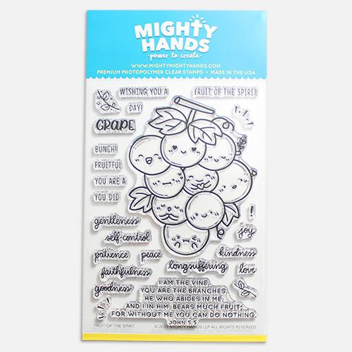 MIGHTY HANDS Clear Stamp 4” x 6” Fruit Of The Spirit