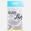 MIGHTY HANDS Clear Stamp 4” x 6” Love Words