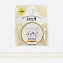 WORLD CRAFT Washi Tape 5mm Polka Dot