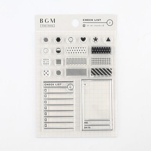 BGM Clear Stamp Check List