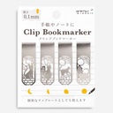 MIDORI Clip Bookmarker Cat & Moon