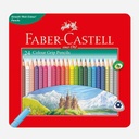 FABER-CASTELL Color Grip Color Pencil Metal Tin Set x 24