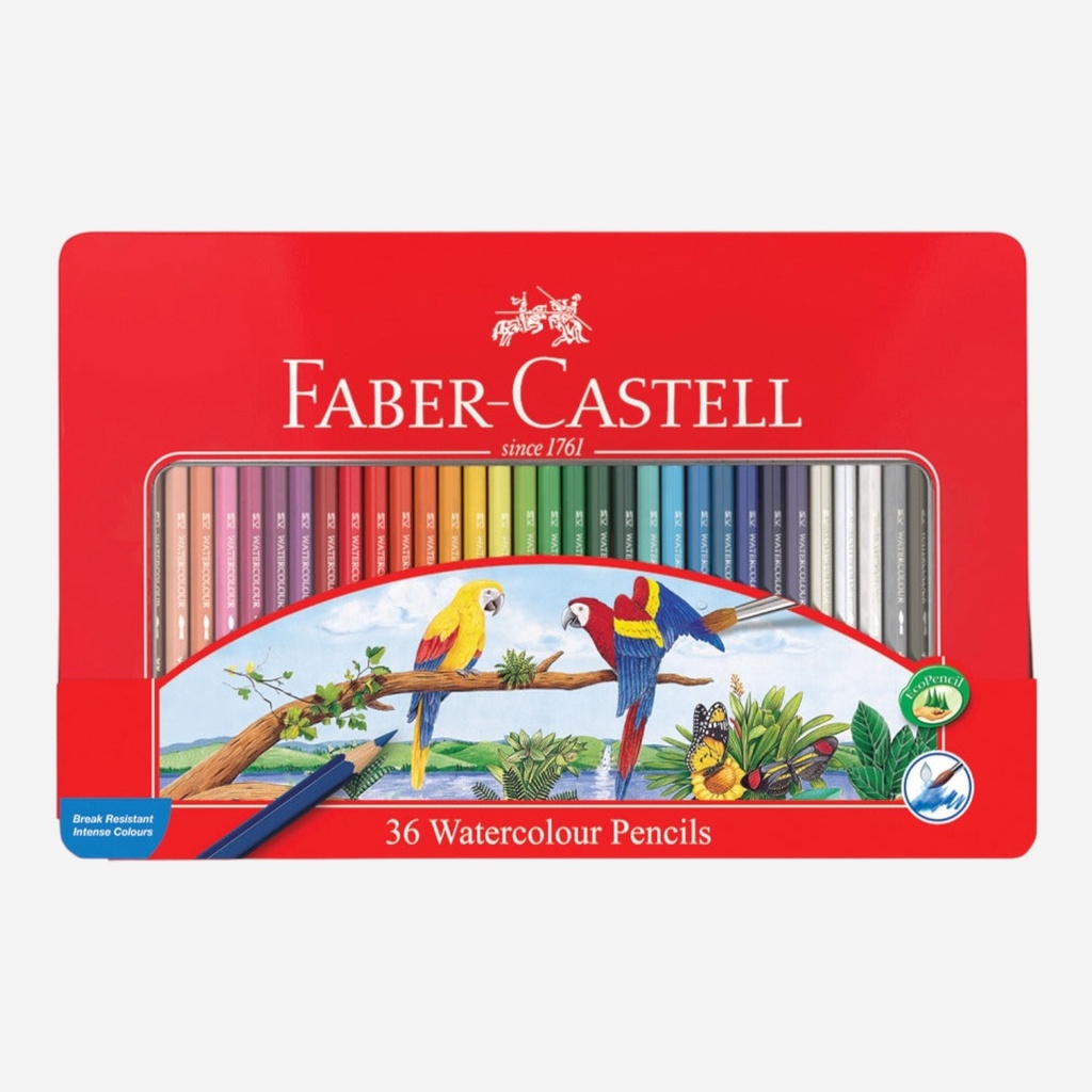 FABER-CASTELL Classic Watercolor Pencil Tin Set x 36