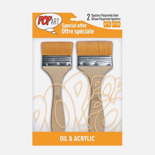 PEBEO Pop Art Polyamide Spalter Brush Set x 2