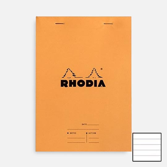 RHODIA Meeting Notepad 80gsm Lined A5 x 80 Orange