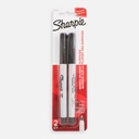 SHARPIE Permanent Marker Ultra Fine Tip Black x 2