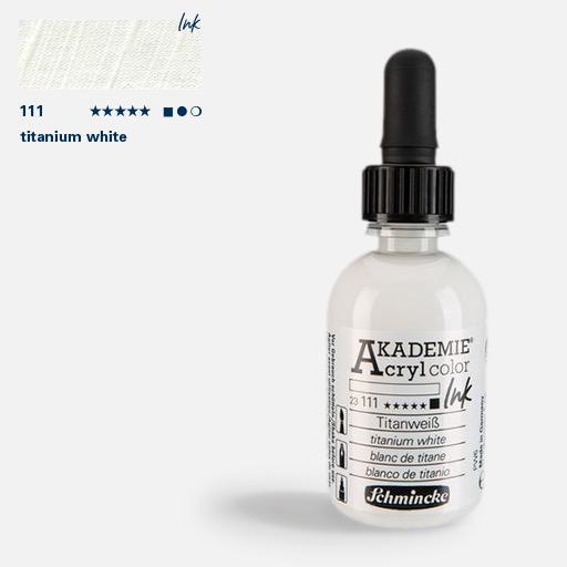 SCHMINCKE Akademie Acrylic Ink 50ml Titanium White