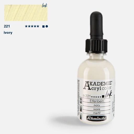 SCHMINCKE Akademie Acrylic Ink 50ml Ivory