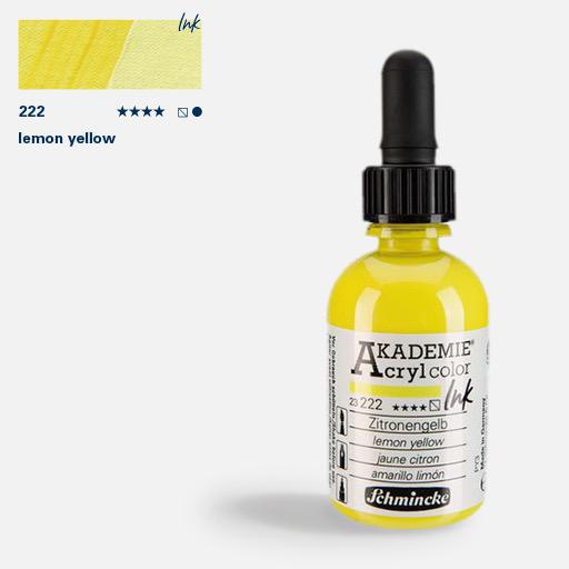 SCHMINCKE Akademie Acrylic Ink 50ml Lemon Yellow