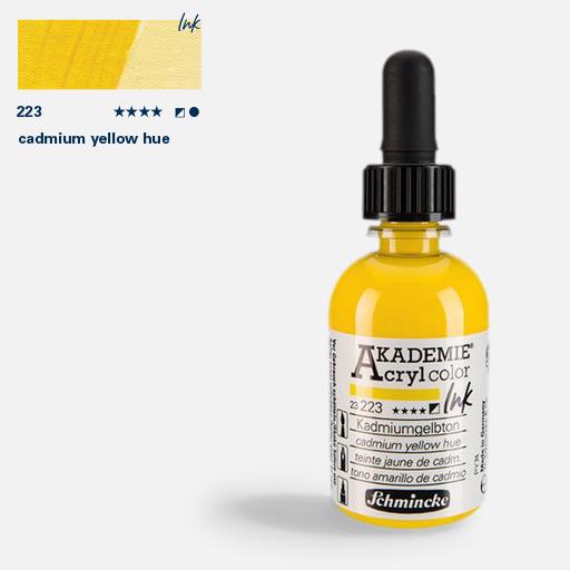 SCHMINCKE Akademie Acrylic Ink 50ml Cadmium Yellow Hue