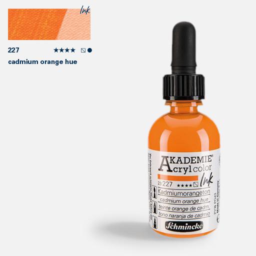 SCHMINCKE Akademie Acrylic Ink 50ml Cadmium Orange Hue