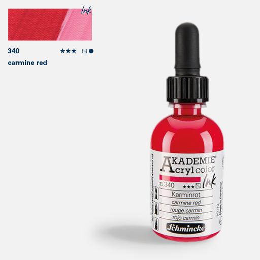 SCHMINCKE Akademie Acrylic Ink 50ml Carmine Red