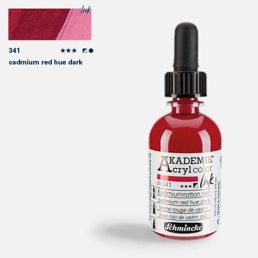SCHMINCKE Akademie Acrylic Ink 50ml Cadmium Red Hue Dark