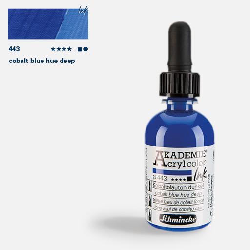 SCHMINCKE Akademie Acrylic Ink 50ml Cobalt Blue Hue Deep