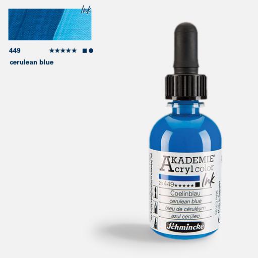 SCHMINCKE Akademie Acrylic Ink 50ml Cerulean Blue