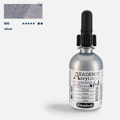 SCHMINCKE Akademie Acrylic Ink 50ml Silver