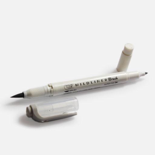 ZEBRA Mildliner Brush Marker Grey