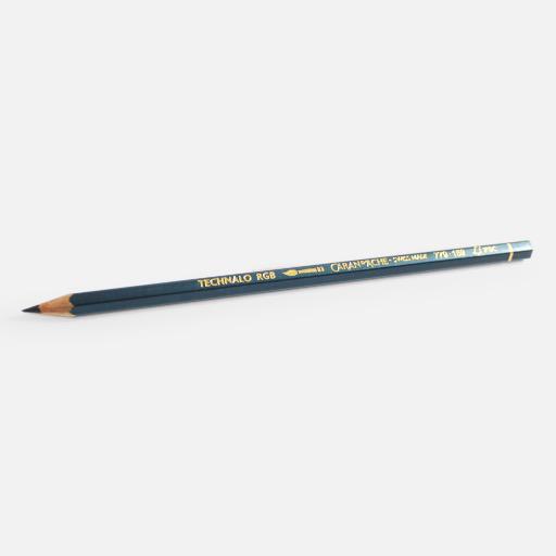 CARAN D'ACHE Technalo RGB Water-Soluble Graphite Pencil Blue
