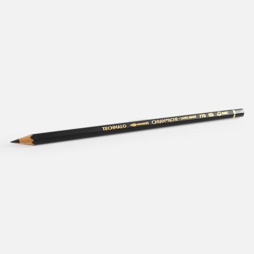 CARAN D'ACHE Technalo Water-Soluble Graphite Pencil 6B