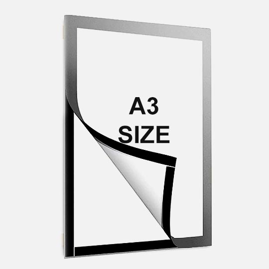 OVJ Magnetic Sign Holder PVC Cover A3 Black