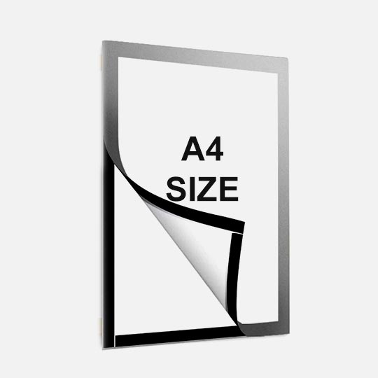 OVJ Magnetic Sign Holder PVC Cover A4 Black