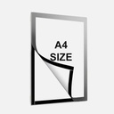 OVJ Magnetic Sign Holder PVC Cover A4 Black