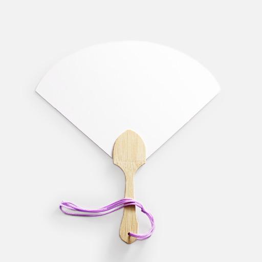 OVJ Paper Fan Triangle Shape 18cm