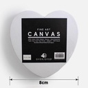 OVJ Heart Cotton Canvas Board 280gsm 6" x 8” x 10