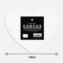 OVJ Cotton Canvas Board 280gsm Heart 4” x 6” x 10
