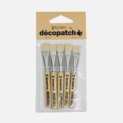 DECOPATCH Bristle Glue Brush x 5