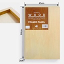 OVJ Basswood Wood Panel 2cm x 45cm x 60cm