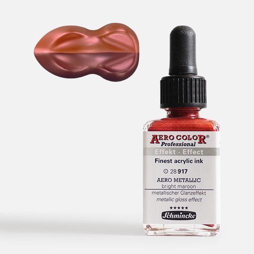 SCHMINCKE Aero Color Acrylic Ink 28ml Aero Metallic Bright Maroon