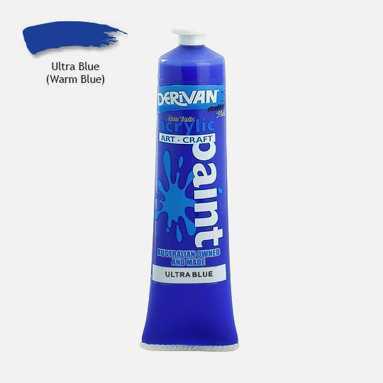 DERIVAN Student Acrylic Paint 75ml Ultra Blue (Warm)